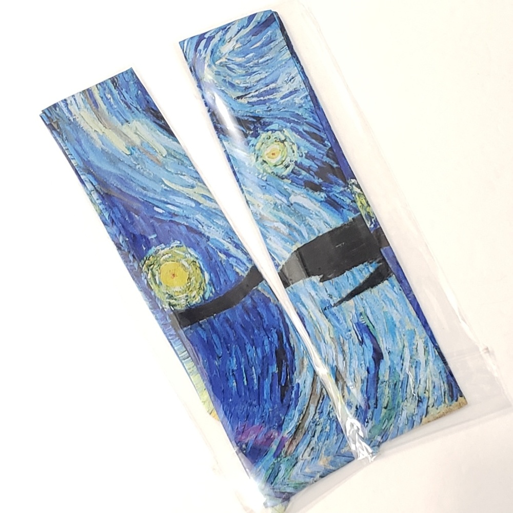 ⤵⤵2pc Exquisite Starry Night Design Cotton Scarves